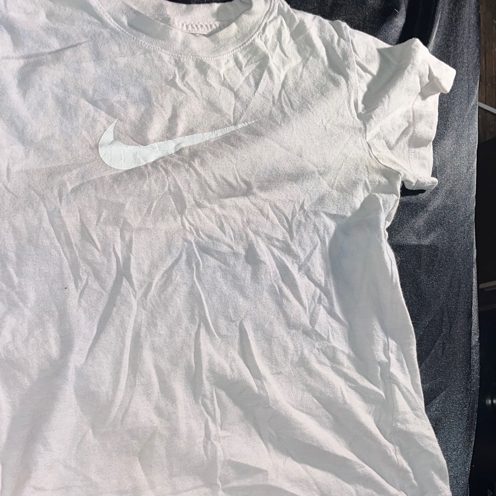 Nike White Tee with Swoosh Logo